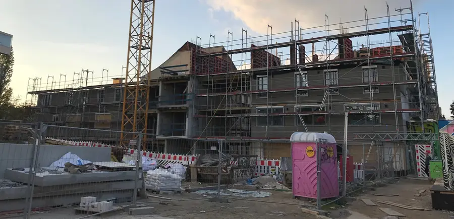 house construction site of the Project